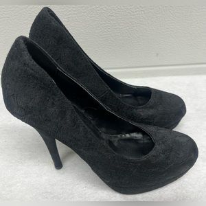 Forever21 Black Lace Heels